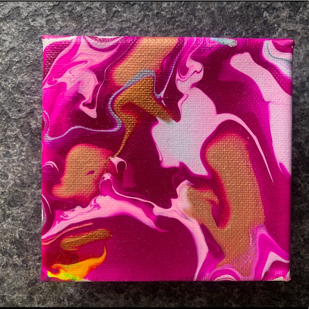 4” x 4” Acrylic Painting for Home Decor 🌊 - Picture 2 of 4